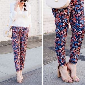 JOLE Augen Floral Print Silk Pants Joggers Stingray
Size Small